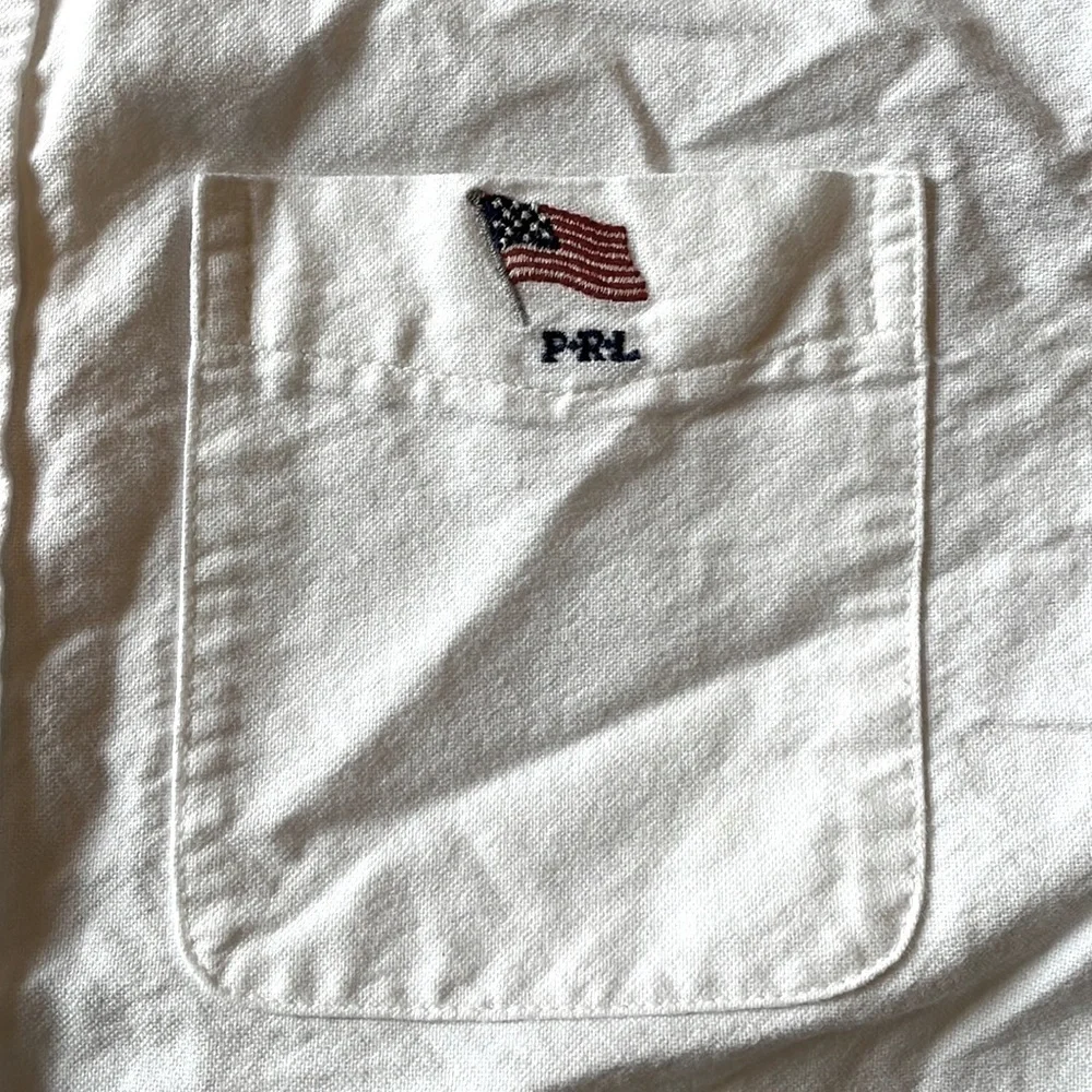 Ralph Lauren Kids Large Short Sleeve Patriotic Shirt